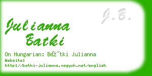 julianna batki business card